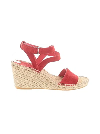 Pre-owned Via Spiga Wedges In Red