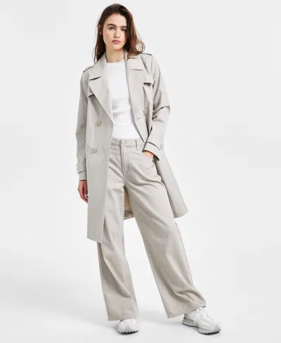 Via Spiga Women's Double-breasted Belted Trench Coat In Tone Cream