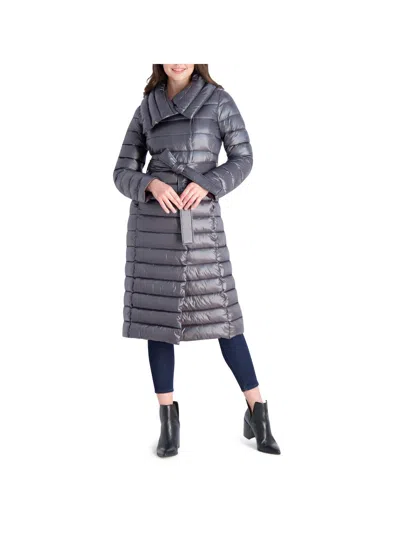 Via Spiga Womens Quilted Long Puffer Jacket In Red