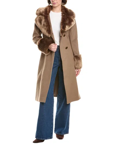 VIA SPIGA VIA SPIGA WOOL-BLEND BELTED COAT