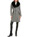 Via Spiga Wool-blend Coat In Black