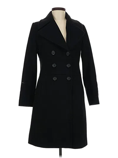 Pre-owned Via Spiga Wool Coat In Black