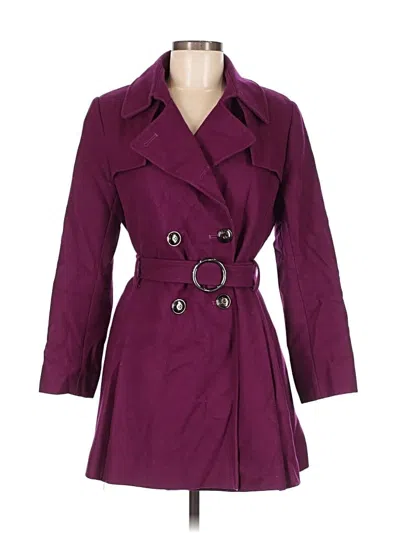 Pre-owned Via Spiga Wool Coat In Purple