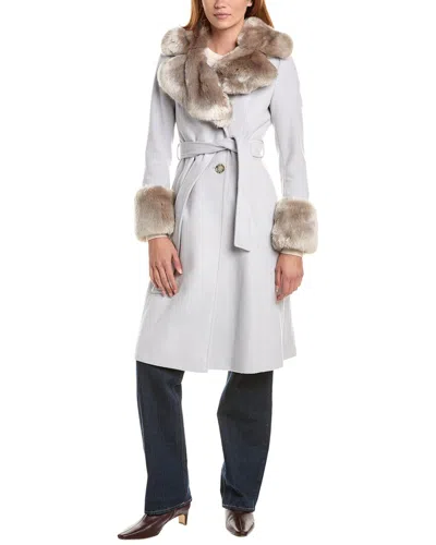 Via Spiga Wool-blend Jacket In White