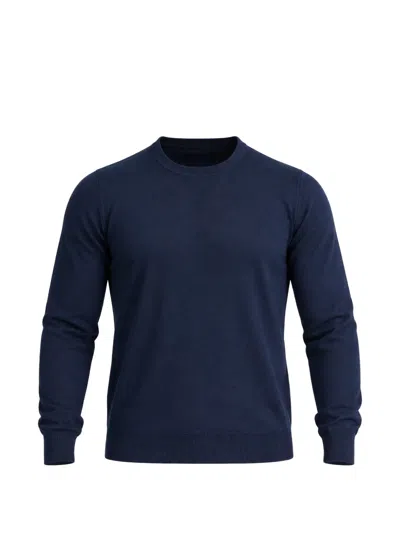 Viadeste Crew-neck Long-sleeve Sweater In Blue