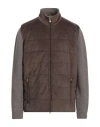 Viadeste Man Puffer Taupe Size 44 Polyester, Polyurethane, Virgin Wool