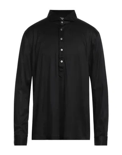 Viadeste Man Shirt Black Size 46 Cotton