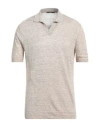 Viadeste Man Sweater Beige Size 40 Linen