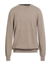 Viadeste Man Sweater Beige Size 48 Cashmere In Brown