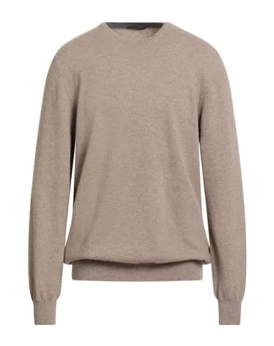 Viadeste Man Sweater Beige Size 48 Cashmere In Brown