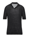 Viadeste Man Sweater Black Size 46 Linen