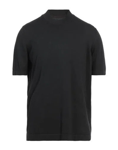 Viadeste Man Sweater Black Size 48 Cotton In Black