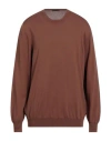 Viadeste Man Sweater Brown Size 50 Cotton