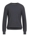 Viadeste Man Sweater Charcoal Size 42 Virgin Wool In Gray