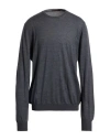 Viadeste Man Sweater Grey Size 46 Virgin Wool In Gray