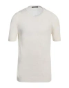 Viadeste Man Sweater Ivory Size 44 Linen In White