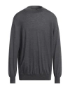 Viadeste Man Sweater Lead Size 48 Virgin Wool In Gray