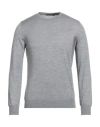 Viadeste Man Sweater Light Grey Size 50 Cashmere, Silk In Gray
