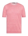 Viadeste Man Sweater Magenta Size 50 Linen
