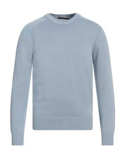 Viadeste Man Sweater Sky Blue Size 50 Cotton