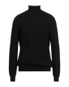 Viadeste Man Turtleneck Black Size 48 Cashmere In Black