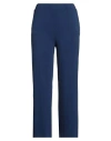 Viadeste Woman Pants Navy Size 10 Viscose, Elastane In Blue