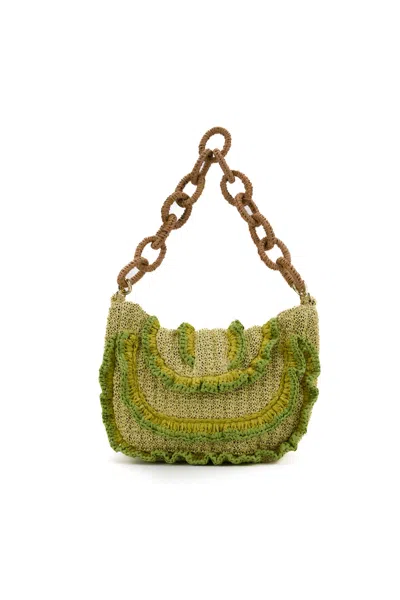 Viamailbag Maggie Knit Bag In Verde