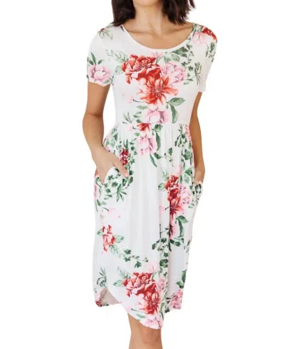 Viamor Clair Dress In Ivory In Multi
