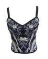 Viavai Women's Anna Bird Jacquard Top In Black In Black
