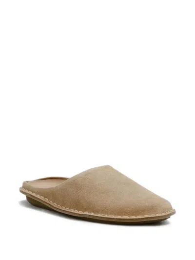 Vibae Roma Suede Mules In Neutral