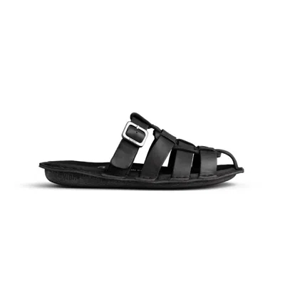 Vibae Women's Amalfi Leather Preto Sandal In Black