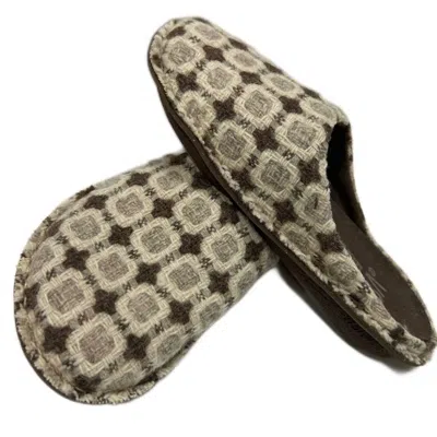Vibae Women's Roma Wool Slippers In Beige In Brown
