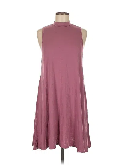 Pre-owned Vibe Sportswear Casual Dress In Burgundy