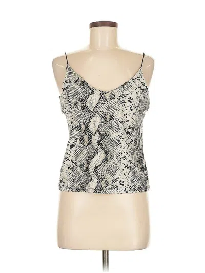 Pre-owned Vibe Sportswear Tank Top Ivory Sweetheart Neckline Tops In White