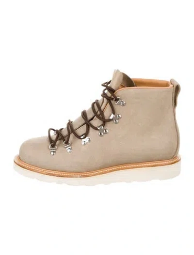 Pre-owned Viberg Suede Hiking Boots In Neutral
