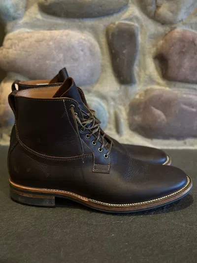 Pre-owned Viberg X Withered Fig Country Boot In Mocha Light Oil Tan In Brown