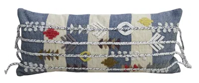 Vibhsa 12" X 30" Embroidery Throw Pillow In Multi