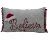 Vibhsa 14"x 24" Christmas Pillow For Holidays-believe
