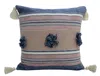 Vibhsa 20" X 20" Throw Pillow With Tassels And Poms