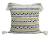 Vibhsa 20"x20" Throw Pillow With Braids For Couch