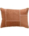 Vibhsa Baltic Cut And Sew Decorative Pillow, 14" X 20" In Brown