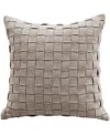 Vibhsa Baltic Cut And Sew Decorative Pillow, 20" X 20" In Gray