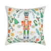 Vibhsa Christmas Nutcracker Merry Christmas Pillow - 20"x20" Square Throw Pillow In Multi