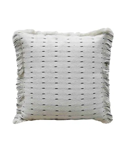 VIBHSA CLOSEOUT! VIBHSA LINDEN STREET LAYERED HANDWOVEN SUPER SOFT DECORATIVE PILLOW, 20" X 20"