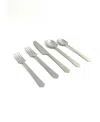 Vibhsa Crown 20-pc. Flatware Set, Serving For 4 In Silver Glossy Finish