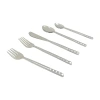 Vibhsa Curved 20-pc. Flatware Set In Silver