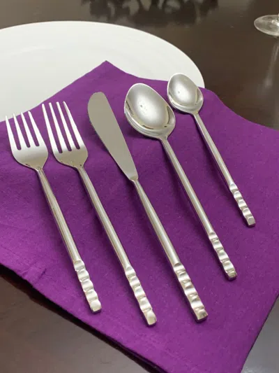 Vibhsa Flatware 5 Piece Modern Place Setting