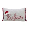 Vibhsa For Holidays-believe Rectangular Throw Pillow In Multi