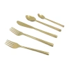 Vibhsa Golden Hammared 20-pc. Flatware Set In Gold