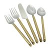 Vibhsa Golden Hammared 20-pc. Flatware Set In Silver